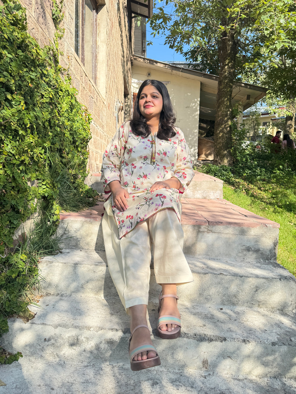2-Piece stitched lawn suit