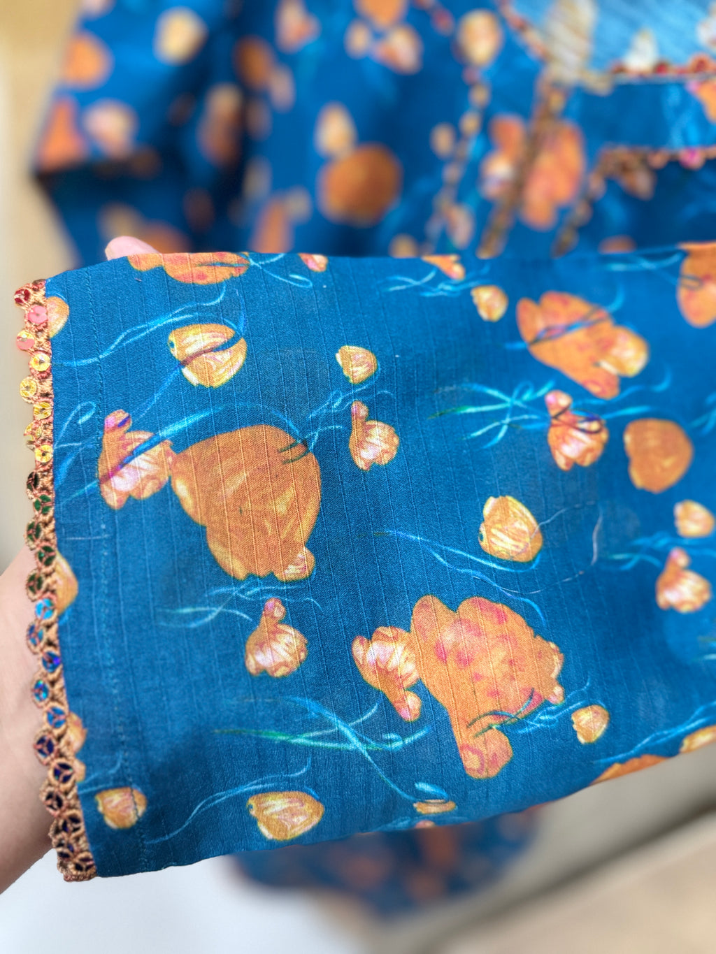 2 Piece stitched Lawn suit.