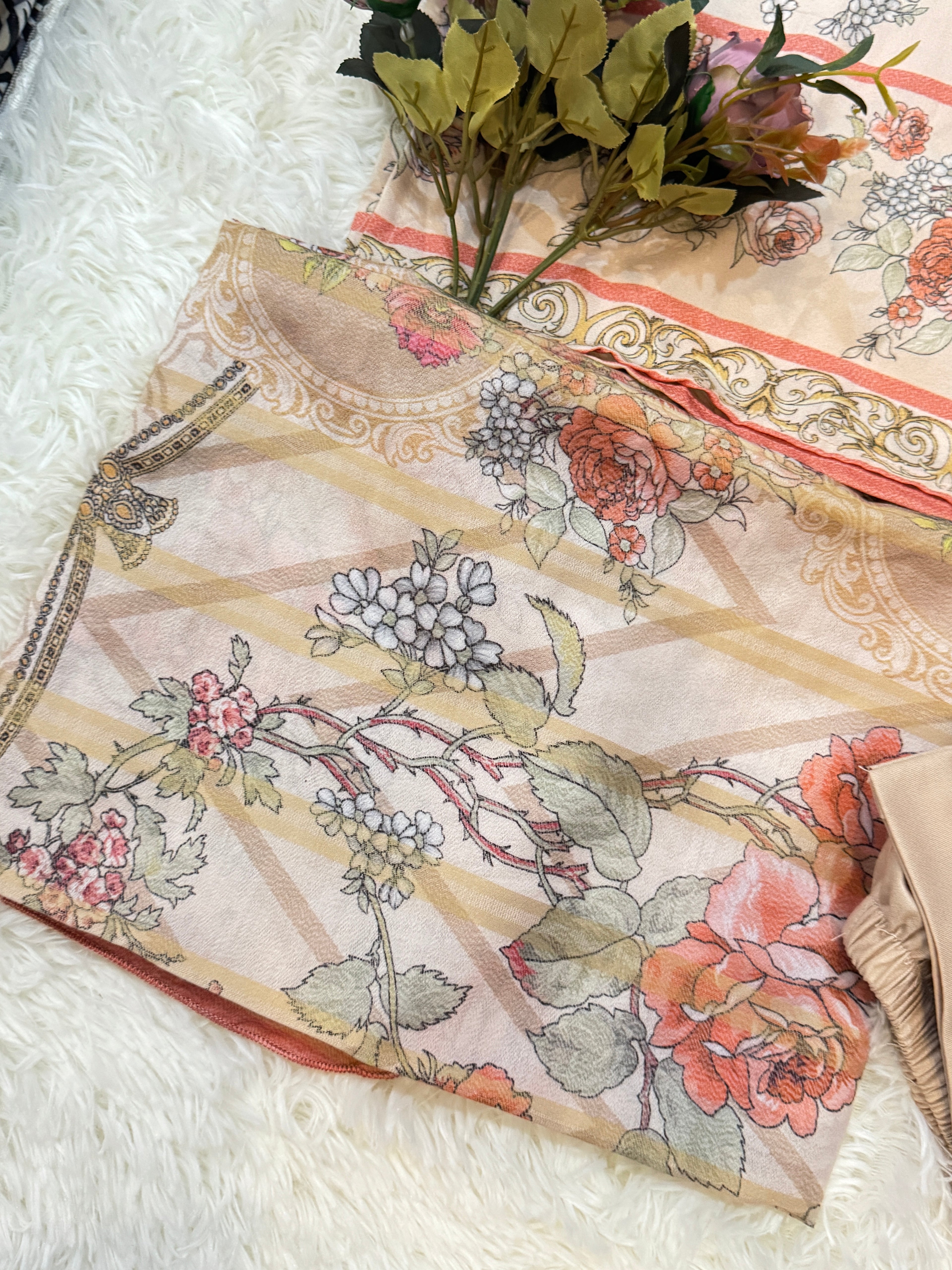 3-Piece Dhanak-Bahaar k Phool.