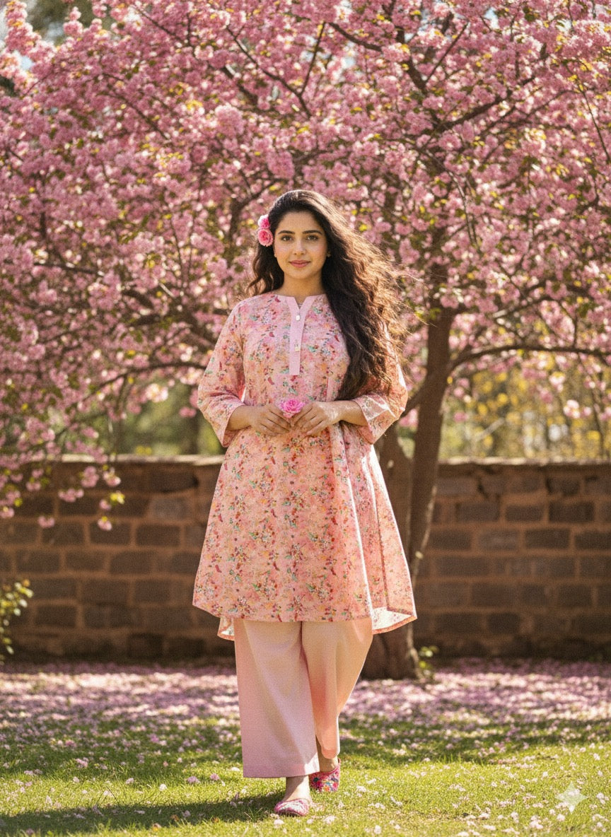 2-piece stitched lawn suit