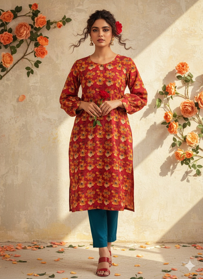 1-Piece long kurta (Gul-Bahar)